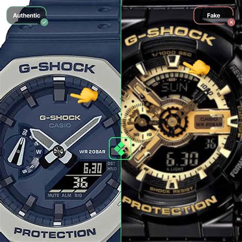 casio gold watch real vs fake|g shock counterfeit watches.